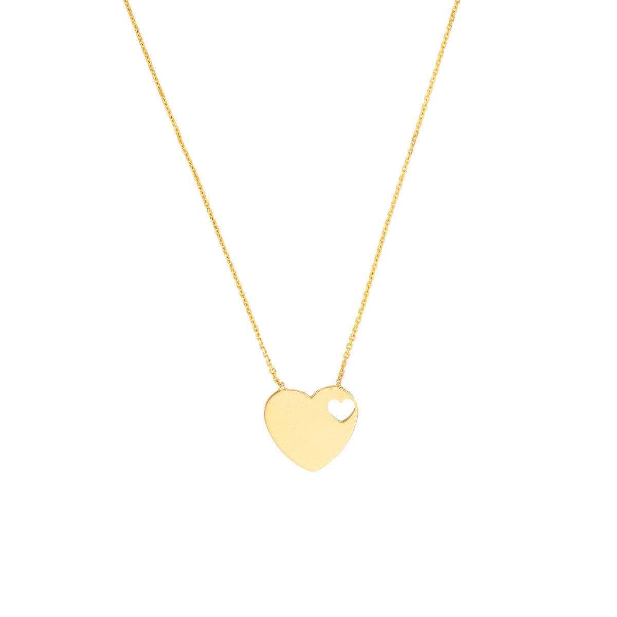 Heart with Cutout Adjustable Necklace - Laura's Gems